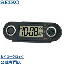 SEIKO ギフト包装無料 セイコークロック ピクシス 目覚まし時計 置き時計 電波時計 NR537K ライデン 大音量 デジタル 12パターン電子音 音量切替 カレンダー 温度計 おしゃれ あす楽対応