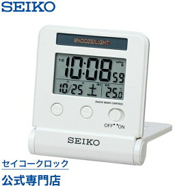 SEIKO ギフト包装無料 セイコークロック 置き時計 目覚まし時計 電波時計 SQ772W セイコー置き時計 セイコー目覚まし時計 セイコー電波時計 自動点灯ライト デジタル カレンダー 温度計 おしゃれ あす楽対応