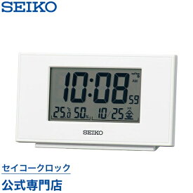 目覚まし時計 SEIKO ギフト包装無料 セイコークロック 置き時計 電波時計 SQ790W セイコー セイコー電波時計 デジタル カレンダー 温・湿度計 選べるスヌーズ あす楽対応 おしゃれ