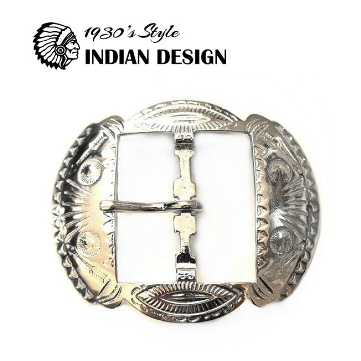 楽天市場】1930s インディアン柄 ビンテージ復刻版 バックル 40mm幅  