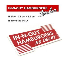 USA IN-OUT-BURGER インナウトバーガー ステッカー シール アメリカンダイナー レストラン ハンバーガーショップ 西海岸カルチャー