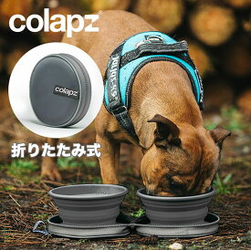 【エントリーで P10倍】コラプズ フードボウル コラプシブルツインドッグボウル グレー colapz Collapsible Twin Dog Bowls 折りたたみ式 犬用ボウル SORC-COL0962 ペット コンパクト おしゃれ