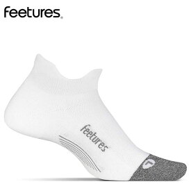 【最大3000円クーポン配布中】 フィーチャーズ 靴下 スポーツソックス Feetures ELITE LIGHT CUSHION NO SHOW TAB ホワイト エリートライトクッション ノーショータブ ランニング メンズ レディース 5044030-01 White 正規品【メール便対応商品 2足まで】