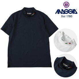 マッジア モックネック 半袖 ポロシャツ ゴルフ メンズ 男性用 Mサイズ Lサイズ MAGGIA Mock Neck Primeflex Short Sleeve プライムフレックス スポーツ シンプル かっこいい 吸水速乾性 正規品