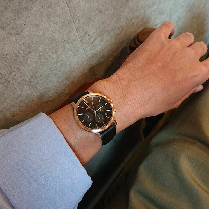 楽天市場 アニエスベー 時計 メンズ Agnes B 腕時計 ウォッチケースプレゼント クロノグラフ オム 40mm ピンクゴールド ブラック Fcrt966 国内正規品 Nuts 時計 デザイン雑貨