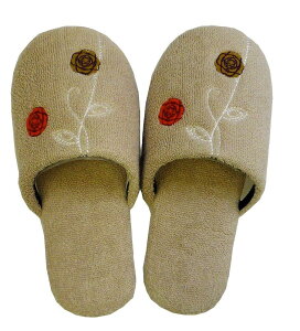 オカ(OKA) エトフ スリッパ (足のサイズ 約 23 cm~ 24 cmまで) ベージュ ( 洗える おしゃれ 室内 来客用 トイレ メンズ レディース 北欧 )