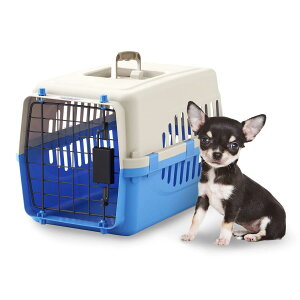 【OFT】 ペットケンネル ファーストクラ ス L45 ライトブルー 【外寸】幅29.5×奥45×高28.5cm 重量(約):1.2kg 猫 キャリ ー 犬 キャリ ー 小動 物 キャリ ー ペットキャリ ー ゲージ ハードキャリ ー