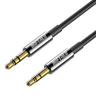 バッファロー オーディオケーブル AUX 3.5mm 耐ノイズシールド 24K金メッキ加工 カーステレオ ホームステ…