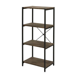 エイアイテック(AITECH) スリム4段 幅30×奥行30×高さ45cm ブラウン BRN-04RK BR