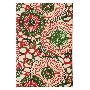 尚雅堂 友禅 朱印帳 goen 表題シール付き 御朱印帳カバー セット グリ ーン G-4