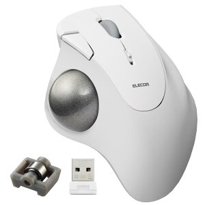 �G���R�� ���C�����X �g���b�N�{�[���}�E�X IST ����2.4GHz �׃����O�x�� �e�w���� 36mm�{�[�� 5�{�^�� Windows Mac Chromebook �z���C�g M-IT11DRWH
