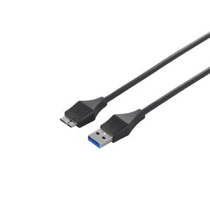 �o�b�t�@���[ BUFFALO ���j�o�[�T���R�l�N�^�[ USB3.0 A to microB �X�����P�[�u�� �u���b�N 2m BSUAMBSU320BK