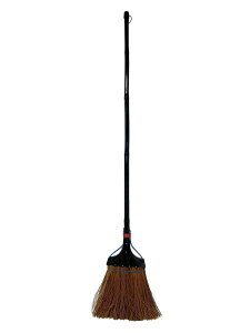 日本クリンテック ガテンシダほうき 長柄 鉄板カバー 幅20cm 全長125cm 屋外 現場 コシの強い天然繊維 大きなゴミや土砂の掃除【お得な10本セット】