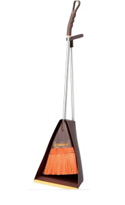 日本クリンテック ラクレ スタンドチリトリ・ほうきセット 幅25cm 奥行22cm高さ88cm 屋外 コシの強い化繊繊維 細かいチリから粗ごみの掃除【お得な3本セット】