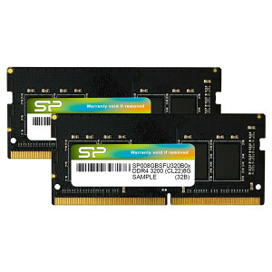 VRp[ m[gPCp DDR4-3200 (PC4-25600) 8GB×2 (16GB) 260Pin 1.2V CL22 SP016GBSFU320B22