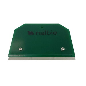 ナルビー 業務用ガラ ススクレーパー 三枚刃ホルダー 替刃式 グリ ーン AAC-409