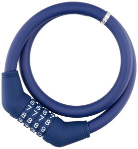 ゴリン(GORIN) ワイヤー錠 G228W 4桁マイセット φ12×600mm ネイビー(NV)