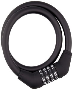 ゴリン(GORIN) ワイヤー錠 G228W 4桁マイセット φ12×600mm ブラック(K)