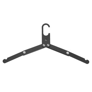 RODGERS 折りたたみハンガー 【ブラック】アルミ素材 携帯ハンガー 旅行 ポータブル ハンガー 折り畳み式 携帯用 洗濯 物干し 便利 軽量 多機能 省スペース 旅行 アウトドア ピンチ RGOD-HANGER-BK