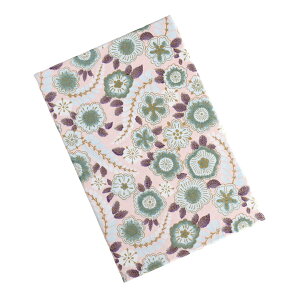 尚雅堂 友禅 朱印帖 GARDEN5 23267 大判サイズ 蛇腹タイプ 御朱印帳 ピンク 京友禅紙 和柄 花柄 京都 日本製