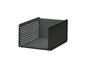 ライクイット (like-it) 家中置きたい場所にちょうどいい 収納ボックス 組み合わせて使える 収納トレー ワイドL グレー 日本製 MOS-17 奥行き約46.5cm クローゼット メタルラック 衣類収納 引出し