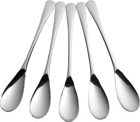 下村企販 スリムで食べやすい カレースプーン 18.5cm 5本セット 【日本製】 食洗機対応 シンプルなデザイン すくいやすい ディナースプーン デザートスプーン ステンレス ナチュレ 燕三条 42597