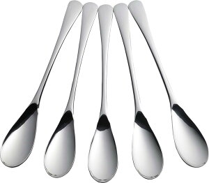 下村企販 スリムで食べやすい カレースプーン 18.5cm 5本セット 【日本製】 食洗機対応 シンプルなデザイン すくいやすい ディナースプーン デザートスプーン ステンレス ナチュレ 燕三条 4259