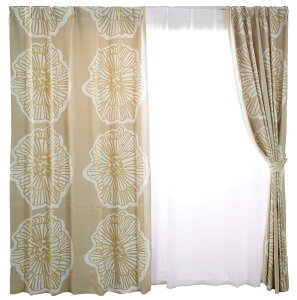 �X�~�m�G �Ռ��J�[�e�� �x�[�W�� 100×178cm �_�C���� �􂦂� 1������ V1246