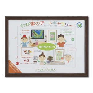 大仙 額縁 みんなの画用紙額 四切 ブラウン D48104402