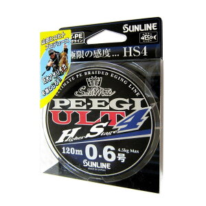 サンライン(SUNLINE) PEライン ソルティメイト PEエギ ULT HS4 120m 0.6号 4.5kg 4本 ホワイト・ピンク・ライトグリ ーン