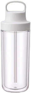 KINTO (キントー) トゥーゴーボトル 480ml ホワイト ストロー付き 軽量 水筒 食洗機対応 二重構造 20071