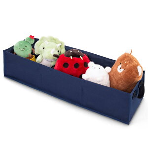 アストロ ベッド下収納ケース ネイビー 仕切り付き 収納ボックス ポリエ ステル 丈夫な生地 収納袋 デッドスペース収納 衣類 バッグ 鞄 ぬいぐるみ おもちゃ 保管ケース 持ち手付き 車 トラ