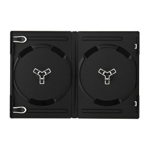 COMCOM 14mm厚D V Dトールケース 2枚収納 黒 100個セット C S-D V DT2-100BK