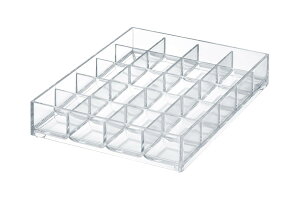 ライクイット (like-it) 収納ボックス 収納ケース ストレージトレー(S)20分割幅11.5x奥15.4x高3cmクリア日本製CB-T10