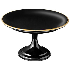 アンドエヌイー(&NE) 越前塗り 高台祝い皿 黒 ハレとケ 直径12.3cm×高さ7.1cm 日本製 高台皿 盛り皿 軽い 割れにくい 脚付き お正月 お祝い 小さい NFC-369-BK