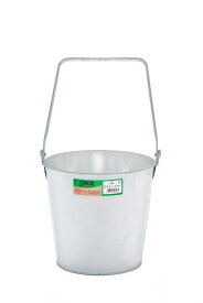 尾上製作所(ONOE) バケツ手桶型 6リットル 亜鉛鉄板 ガーデニング 園芸 キャンプ アウトドア 防災グッズ お盆 水杓 口径21.5 x 底径17.0 x 深さ19.5cm 日本製 お盆 水杓