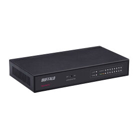 BUFFALO Giga対応 金属筺体 電源内蔵 8ポート ブラック スイッチングハブ 日本 LSW5-GT-8NS/BK
