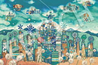 エポック社 2016ベリ ースモールピース ジグソーパズル イ ラ スト/アート 西村典子 風の文明 (50×75cm)…