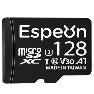Espeon 128GB MicroSDXCJ[h UHS-I U3 A1 V30 4K Ultra HD Class10 - őǏox95MB/sASDA_v^[t - ESPM SD128