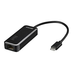 BUFFALO GigaΉ Type|C USB3D2iGen1jpLANA_v^[ ubN LUA5-U3-CGTE-BK