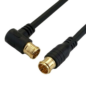�z�[���b�N �A���e�i�P�[�u�� 1m 4K/8K/BS/C S/�n�f�W/CATV�Ή� S-4C-FB ���� L�������� - ������ �u���b�N HAT10-048LPBK