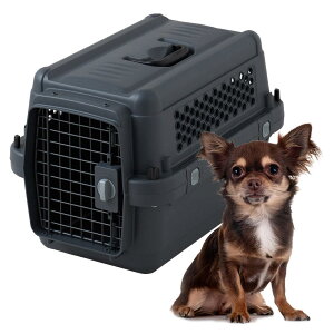 【OFT】 ペットケンネル ファーストクラ ス ブラックエディション L50 【外寸】幅33.5×奥50.5×高33.5cm 重量(約):2.1kg キャリ ー 犬 猫 キャリ ー ペットキャリ ー ゲージ ハードキャリ ー クレート