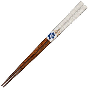サンライフ 和紙 箸 大人 長い 食洗機対応 桔花 ホワイト 23cm 日本製 H-06870