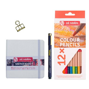 ^[XWp(Talens Japan) A[gNG[V XPb`Zbg XPb`ubN G`蒠 12×12cm zCg FM12Ft TAC-104M-CP12 485650