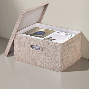 VECELO 収納ボックス カ ラーボックス 33×22×18cm 収納ケース 折りたたみ収納 衣類収納 コレクションケース 衣装ケース タオル スーツケース 布製 車用 ブラウン