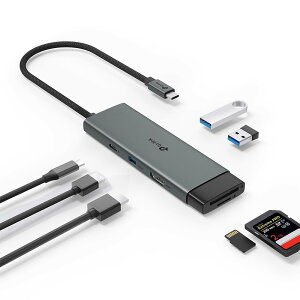 TP-Link USB-C nu 7|[g 4K HDMI / 100W PD[d/SD  microSD UHS-IΉ / USB3.0 Type-A ×3|[g / MacEiPadEWindowsΉ/vOvC UH7021C