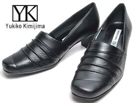 【P5倍!マラソン期間!要エントリー】ユキコ キミジマ Yukiko Kimijima 664 デザインパンプス ブラック レディース 靴
