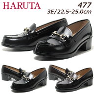 【お得なクーポン配布中6/18まで】 ハルタ HARUTA 477 3E ヒールアップビットローファー レディース 靴
