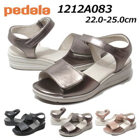 アシックスペダラ asics PEDALA 1212A083 3E ウォーキングシューズ サンダル 面ファスナー レディース靴