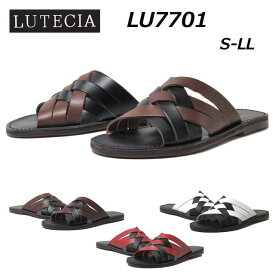 【P5倍!楽天SS期間中】ルーテシア LUTECIA LU7701 バイカラーメッシュサンダル メンズ 靴